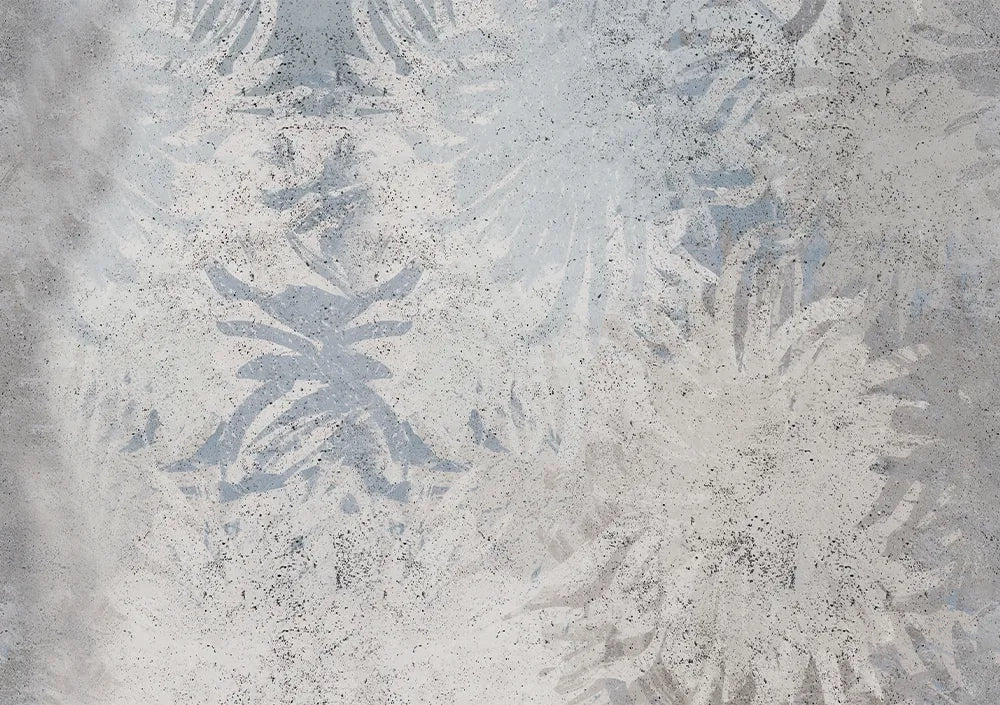 Faded Blue Damask Wallpaper Mural – Design