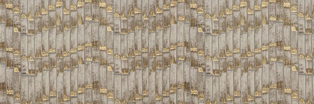 Gold Leaf Timber Wallpaper Mural – Design