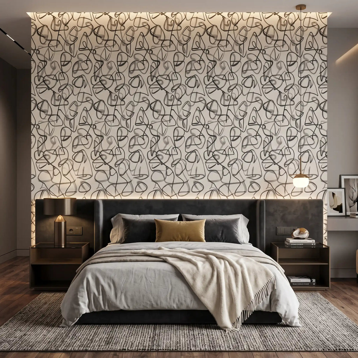 Multicolor Terrazzo Wallpaper – Bedroom