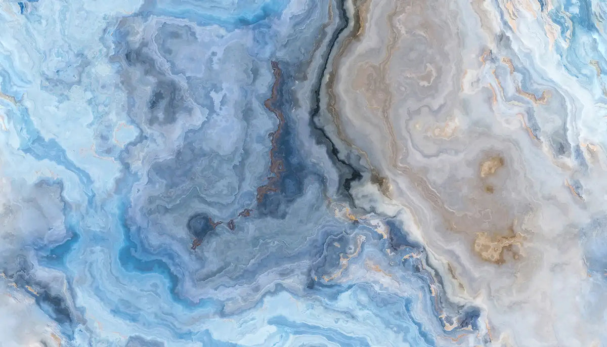 Ocean Blue Marble Wallpaper Mural – design