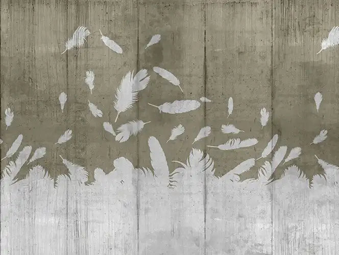Olive Leaf Fall Wallpaper Mural – design