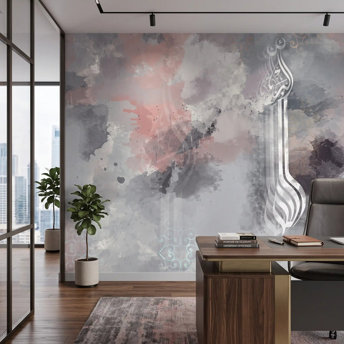 Pastel Cloud Abstract Wallpaper Mural – Office