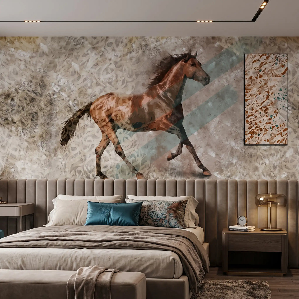 Running Horse Wallpaper Mural – Bedroom