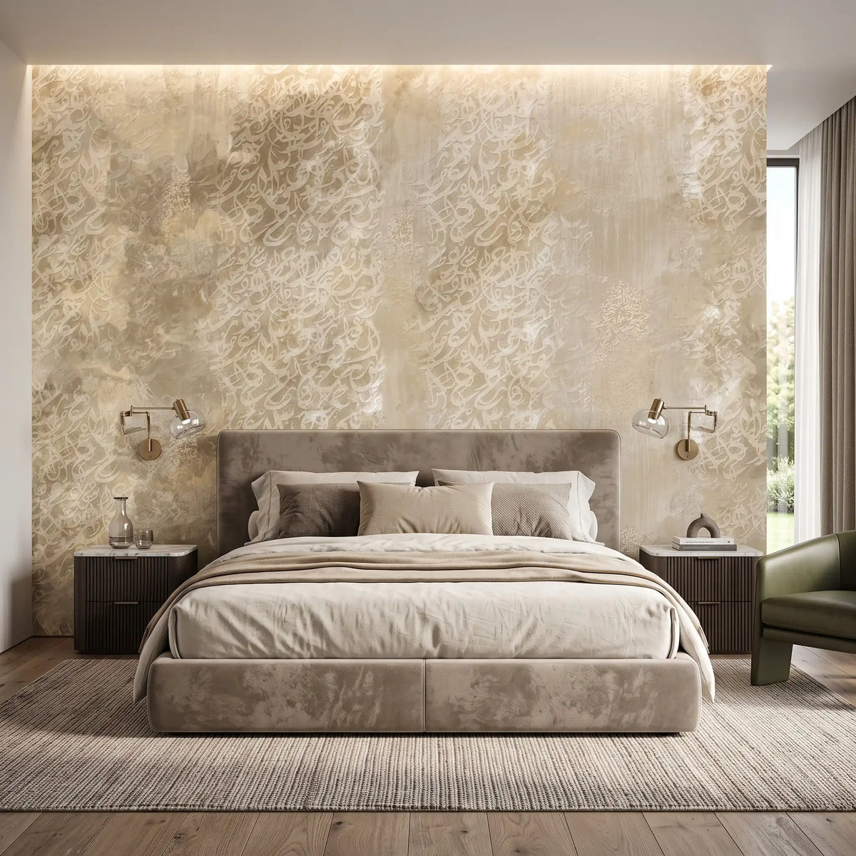 Sandstone Texture Wallpaper Mural – Bedroom