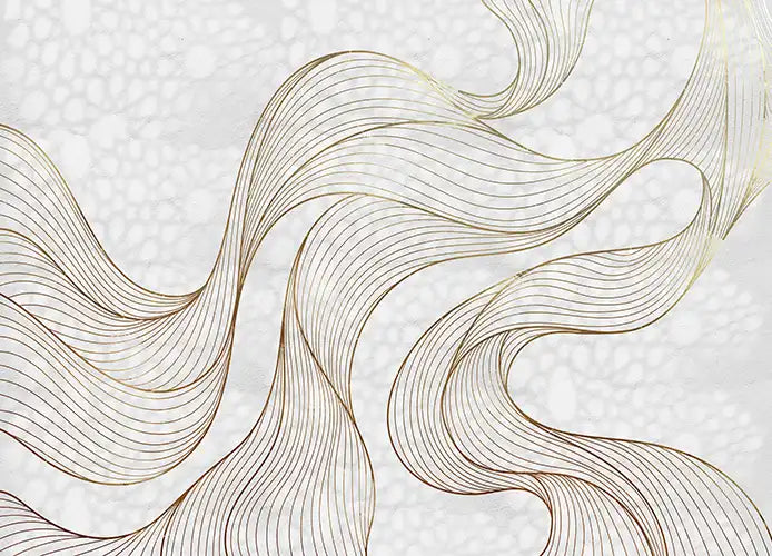 Silk Flow Line Wallpaper Mural – design