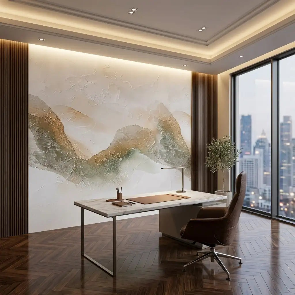 Smoke Panel Wallpaper Mural – Office