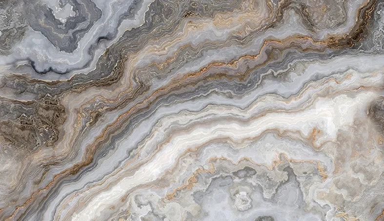 Smoky Agate Marble Wallpaper Mural – Design