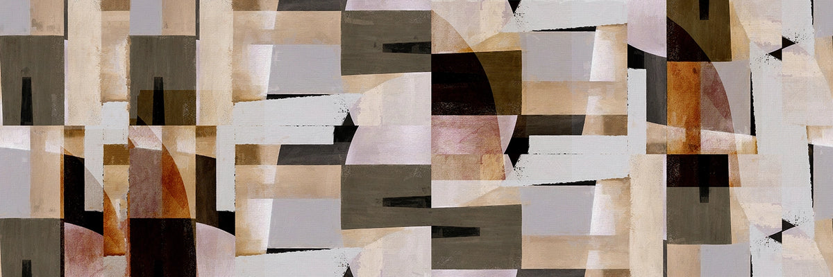 Vintage Patchwork Panel Wallpaper Mural – design