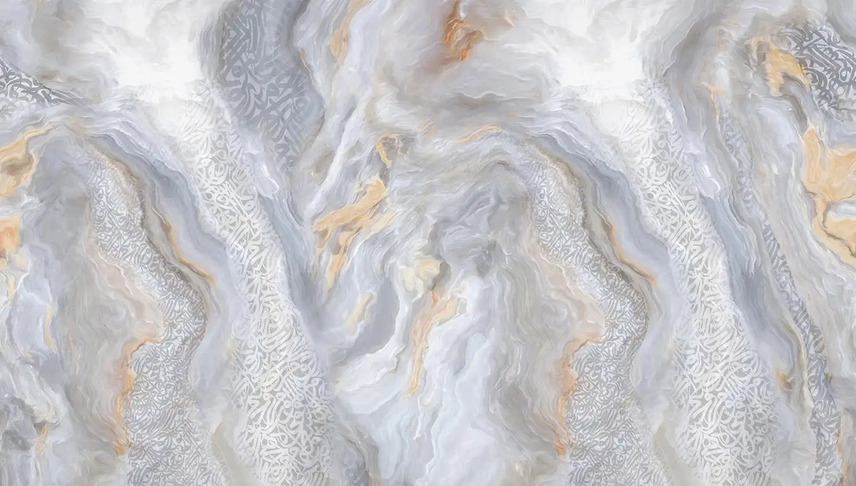 White Cloud Marble Wallpaper Mural – design